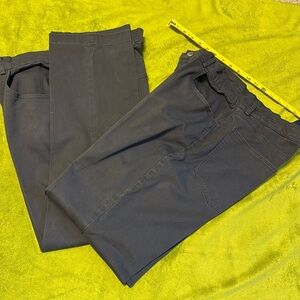 2pk Mens Stafford‎ Chino Pants Slim Fit Charcoal Gray $80 Comfort Size 38x29